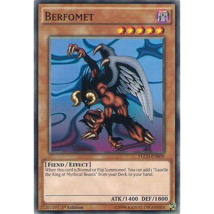 Image for Berfomet (YGLD-ENB09) (YGLD) - YuGiOh