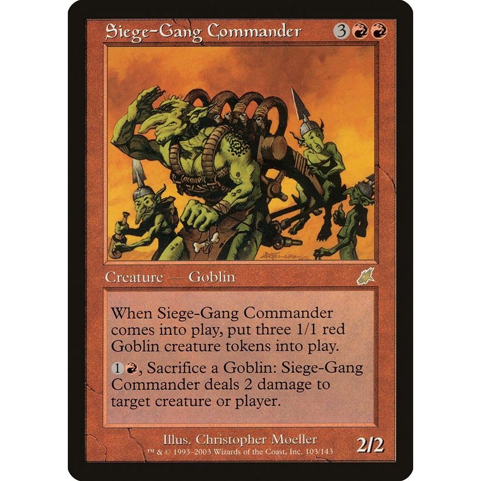 Image for Siege-Gang Commander (103) (SCG) - Magic: The Gathering
