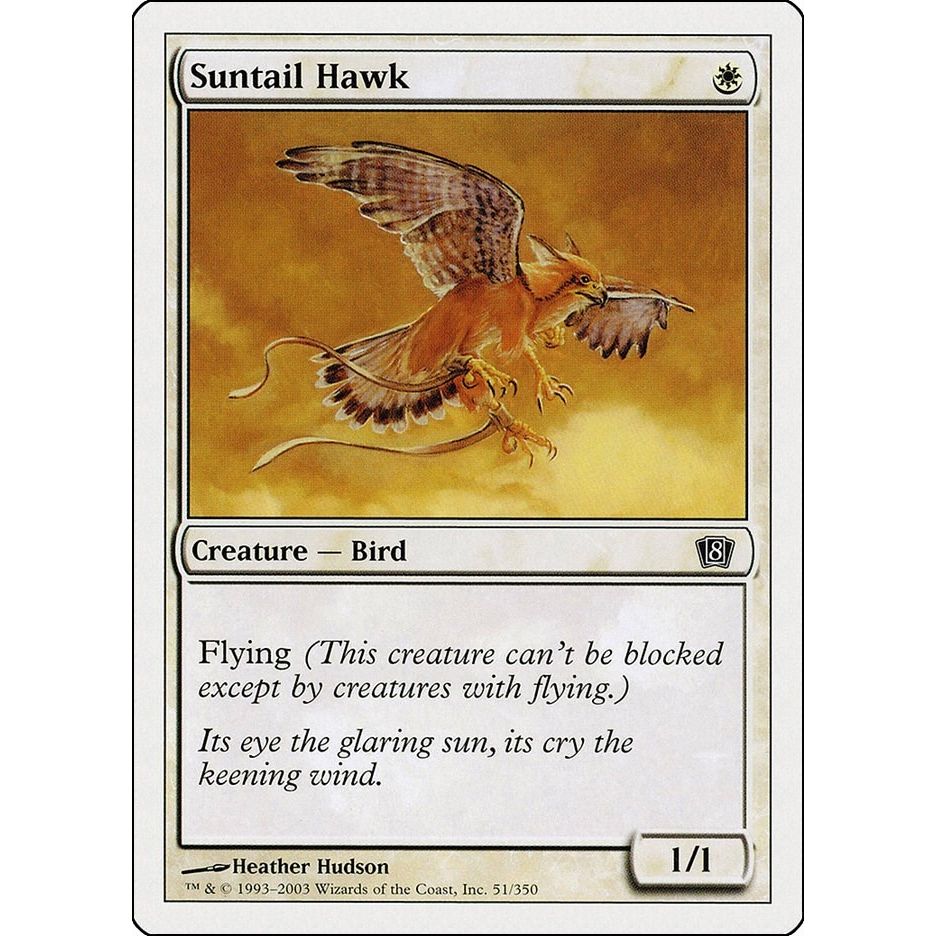 Image for Suntail Hawk (51) (8ED) - Magic: The Gathering