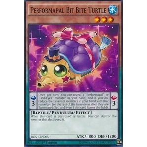 Image for Performapal Bit Bite Turtle (BOSH-EN005) (BOSH) - YuGiOh