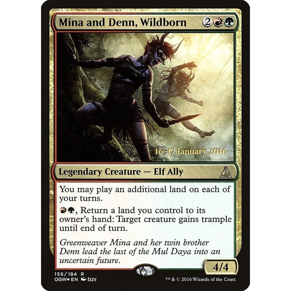 Image for Mina and Denn, Wildborn (156) (PRE) - Magic: The Gathering