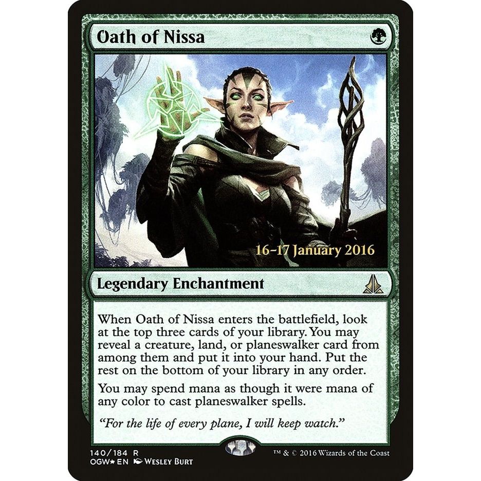 Image for Oath of Nissa (140) (PRE) - Magic: The Gathering