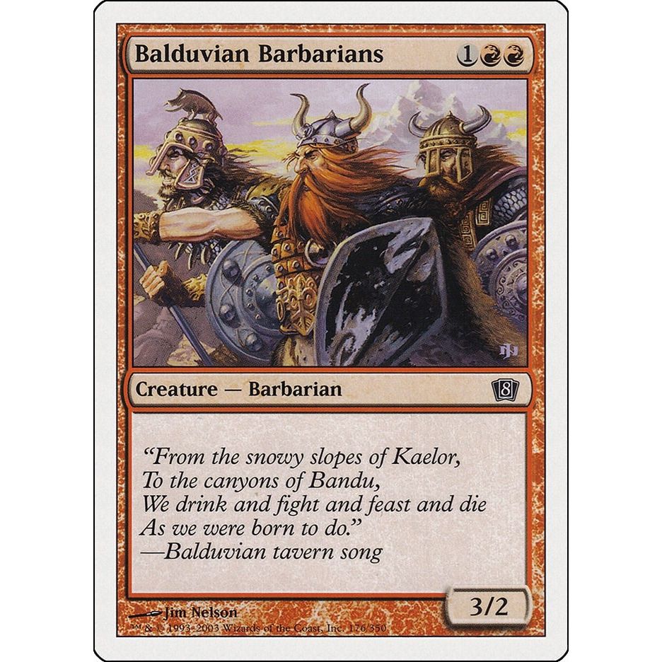 Image for Balduvian Barbarians (176) (8ED) - Magic: The Gathering