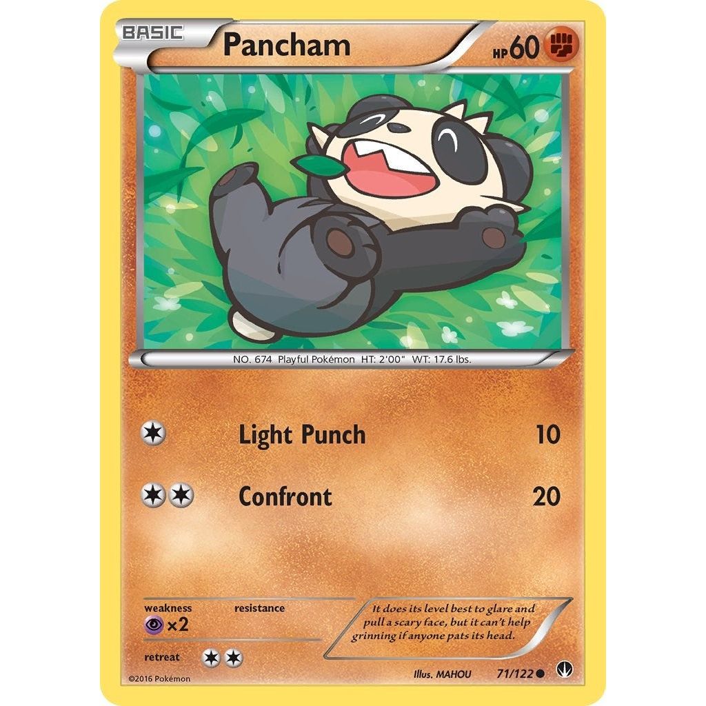 Image for Pancham (71/122) (BKP) - Pokemon