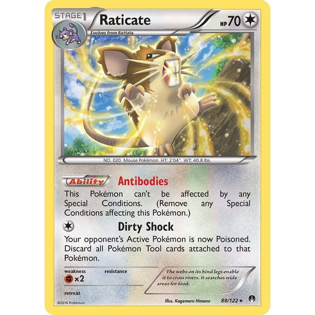 Image for Raticate (88/122) (BKP) - Pokemon