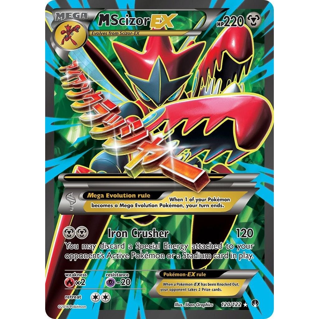 Image for M Scizor EX (Full Art) (120/122) (BKP) - Pokemon