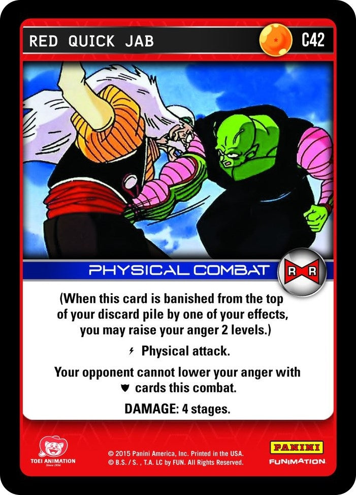 Image for Red Quick Jab (C42) (EVO) - Dragon Ball Z TCG