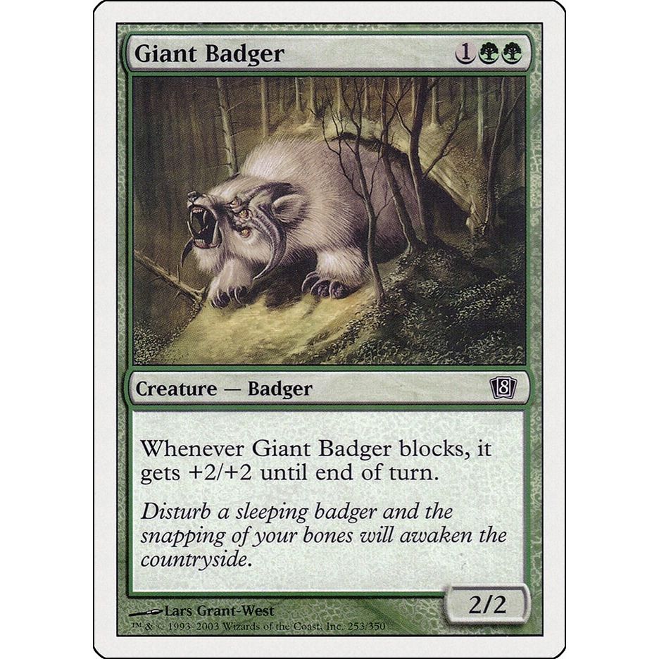 Image for Giant Badger (253) (8ED) - Magic: The Gathering