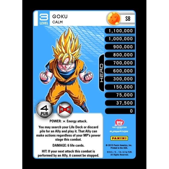 Image for Goku - Calm (High Tech Foil) (S8) (EVO) - Dragon Ball Z TCG