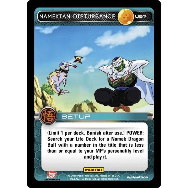 Image for Namekian Disturbance (U87) (MOV) - Dragon Ball Z TCG