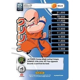 Image for Krillin - Energetic (High Tech Foil) (S14) (BASE) - Dragon Ball Z TCG