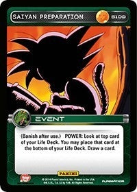 Image for Saiyan Preparation (S109) (BASE) - Dragon Ball Z TCG