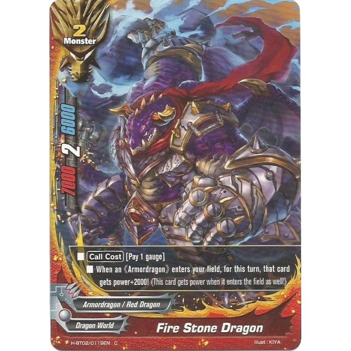 Image for Fire Stone Dragon (H-BT02/0119EN) (H-BT02) - Future Card BuddyFight