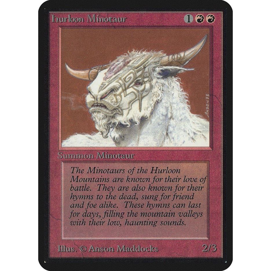 Image for Hurloon Minotaur (LEA) - Magic: The Gathering