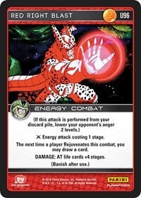 Image for Red Right Blast (U96) (PER) - Dragon Ball Z TCG