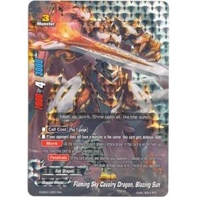 Image for Flaming Sky Cavalry Dragon, Blazing Sun (RR Foil) (D-SD01/0001EN) (D-DS01) - Future Card BuddyFight