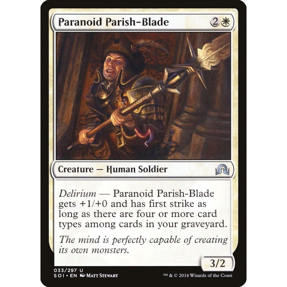 Image for Paranoid Parish-Blade (33) (SOI) - Magic: The Gathering