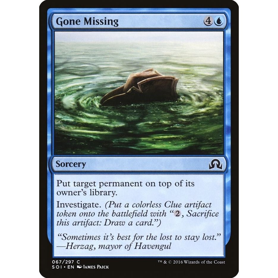 Image for Gone Missing (67) (SOI) - Magic: The Gathering