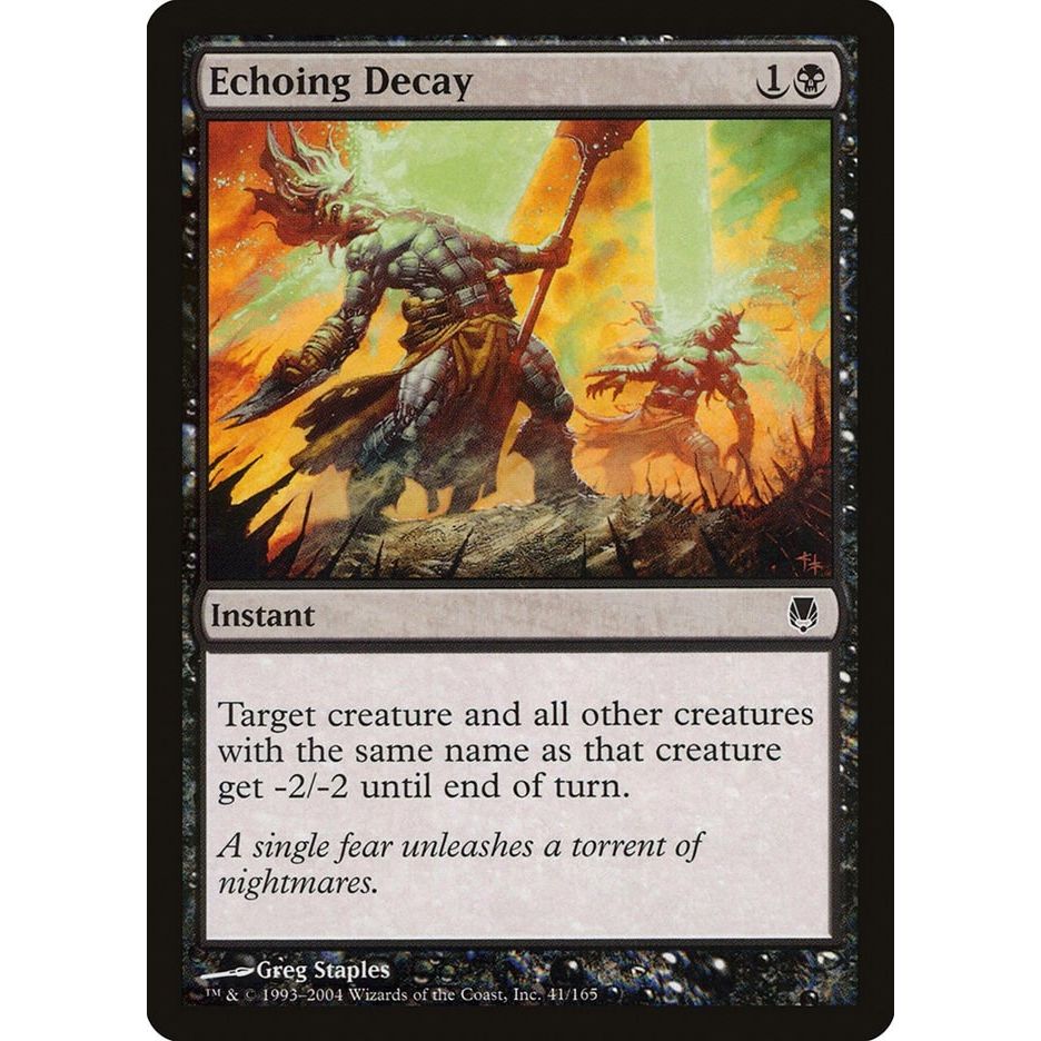 Image for Echoing Decay (41) (DST) - Magic: The Gathering