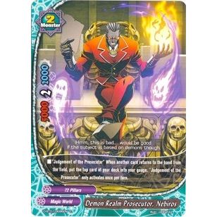 Image for Demon Realm Prosecutor, Nebiros (D-BT01/0096EN) (D-BT01) - Future Card BuddyFight