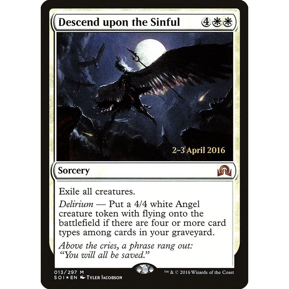 Image for Descend upon the Sinful (13) (PRE) - Magic: The Gathering