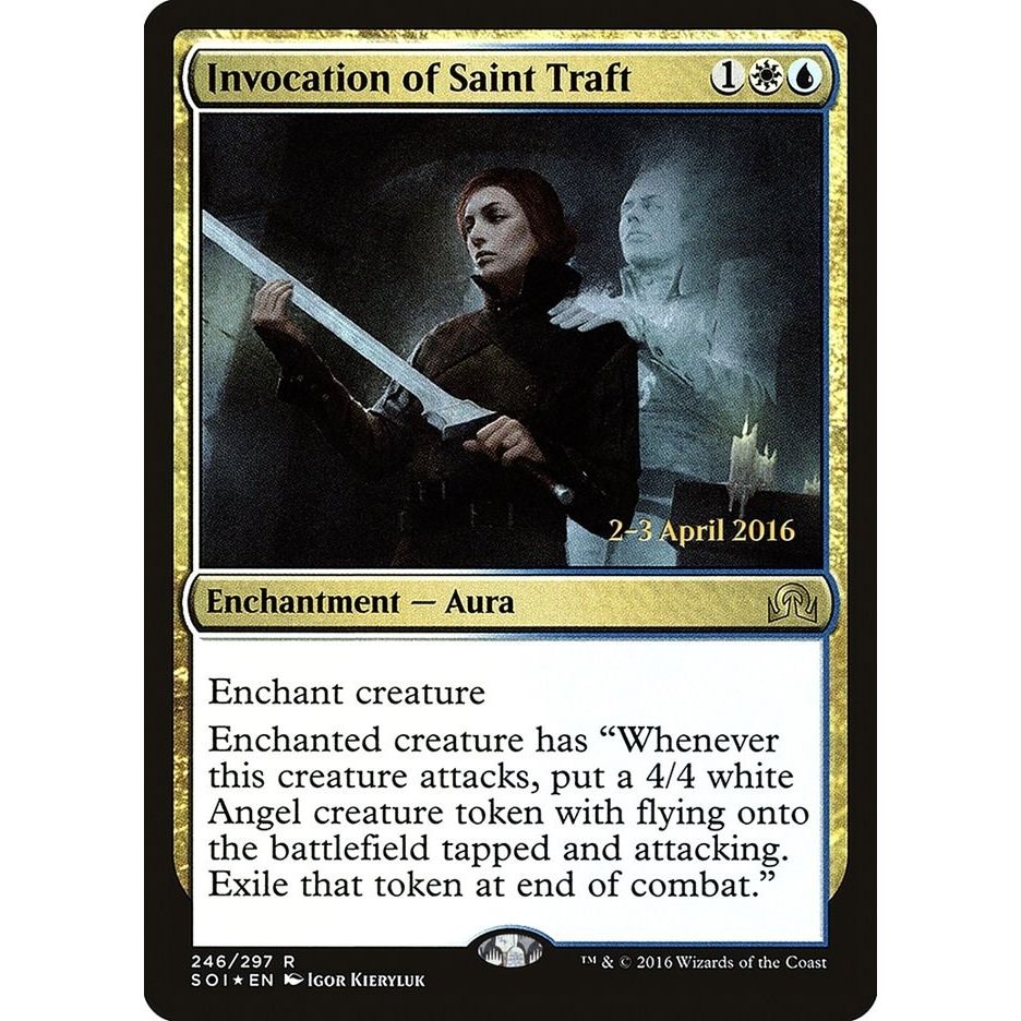 Image for Invocation of Saint Traft (246) (PRE) - Magic: The Gathering