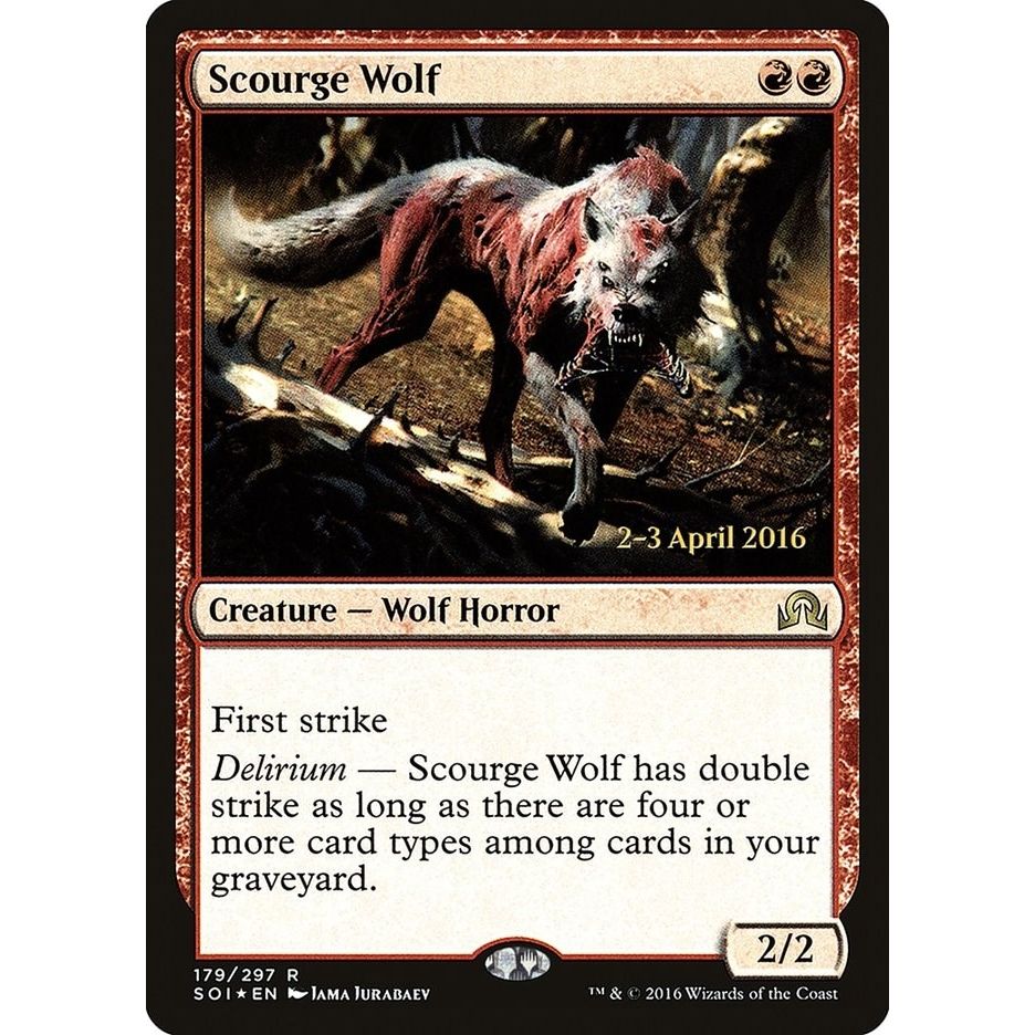 Image for Scourge Wolf (179) (PRE) - Magic: The Gathering