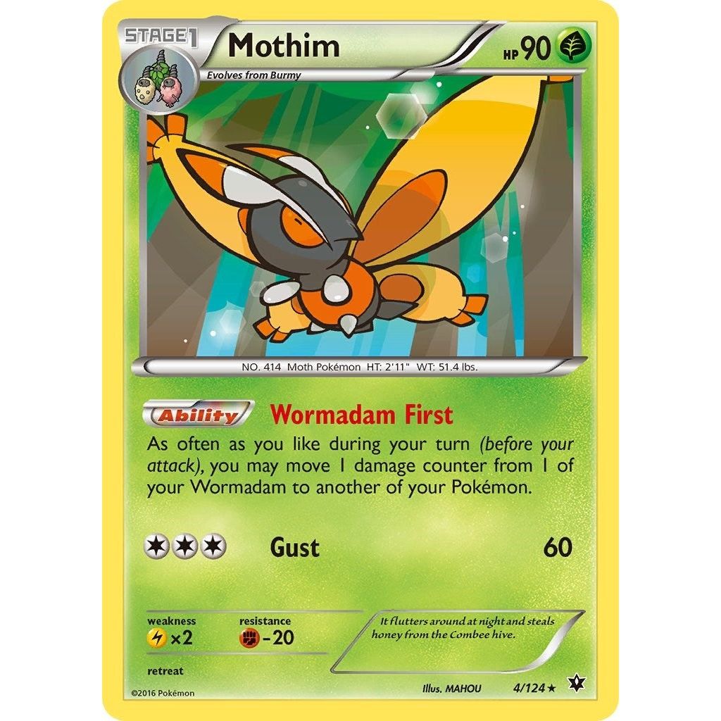 Image for Mothim (4/124) (FCO) - Pokemon