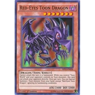 Image for Red-Eyes Toon Dragon (SHVI-EN036) (SHVI) - YuGiOh