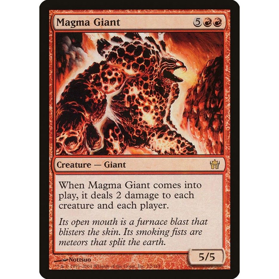 Image for Magma Giant (72) (5DN) - Magic: The Gathering