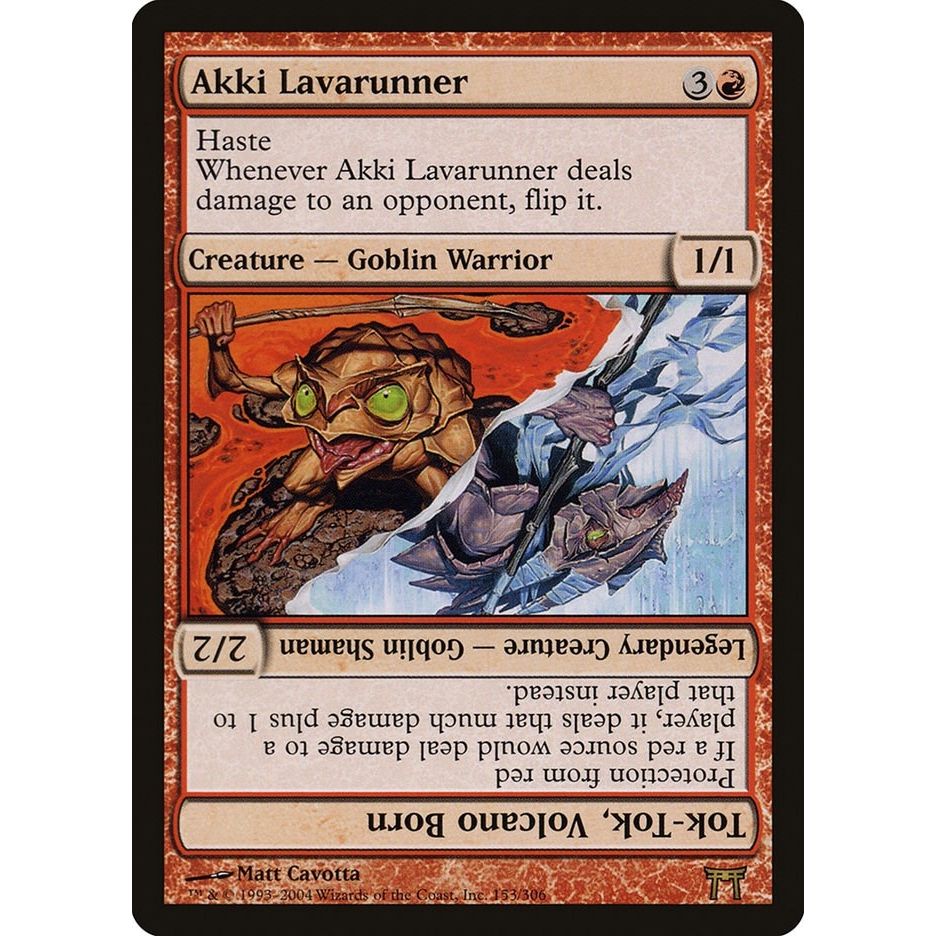 Image for Akki Lavarunner // Tok-Tok, Volcano Born (153) (CHK) - Magic: The Gathering
