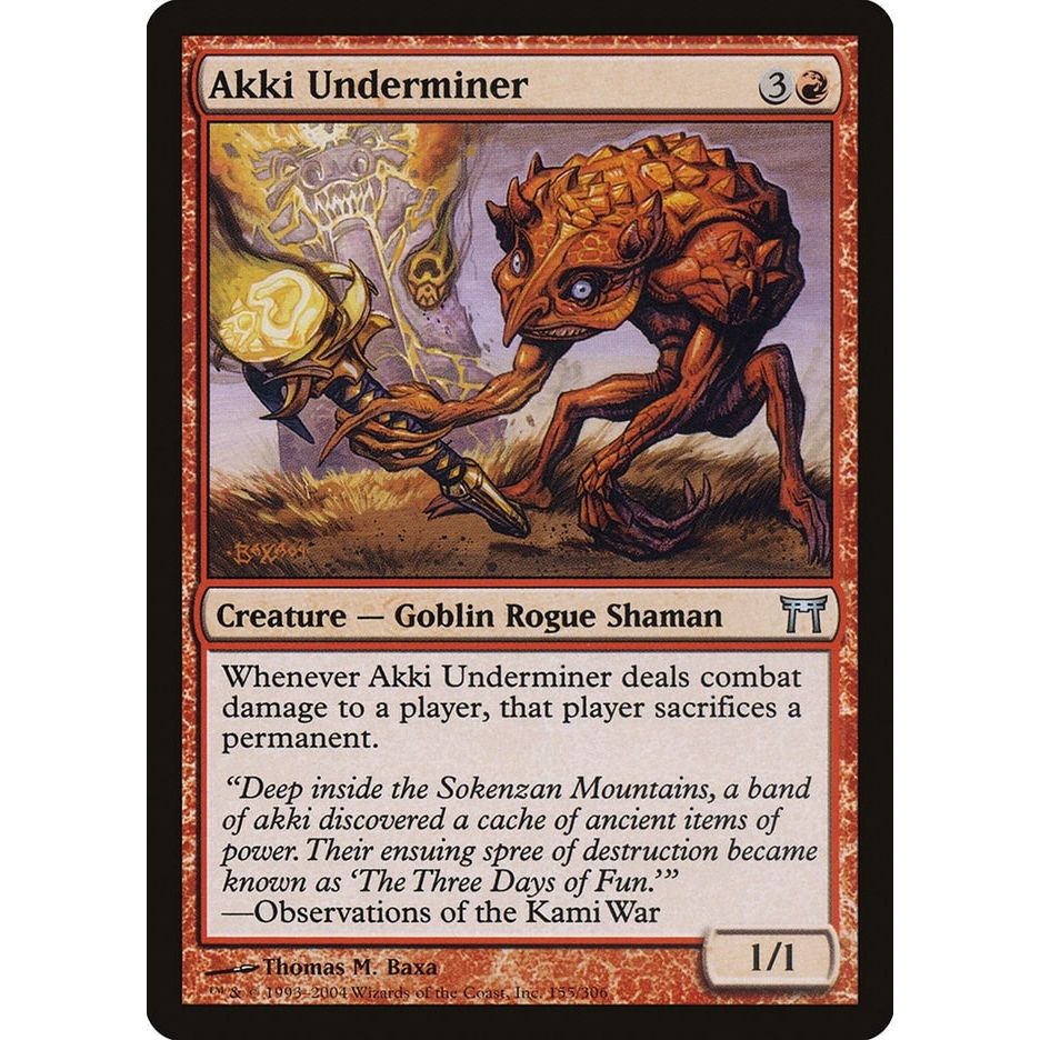 Image for Akki Underminer (155) (CHK) - Magic: The Gathering