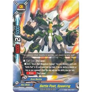 Image for Battle Poet, Speaking (D-BT01A-EB02/0035EN) (D-BT01A) - Future Card BuddyFight