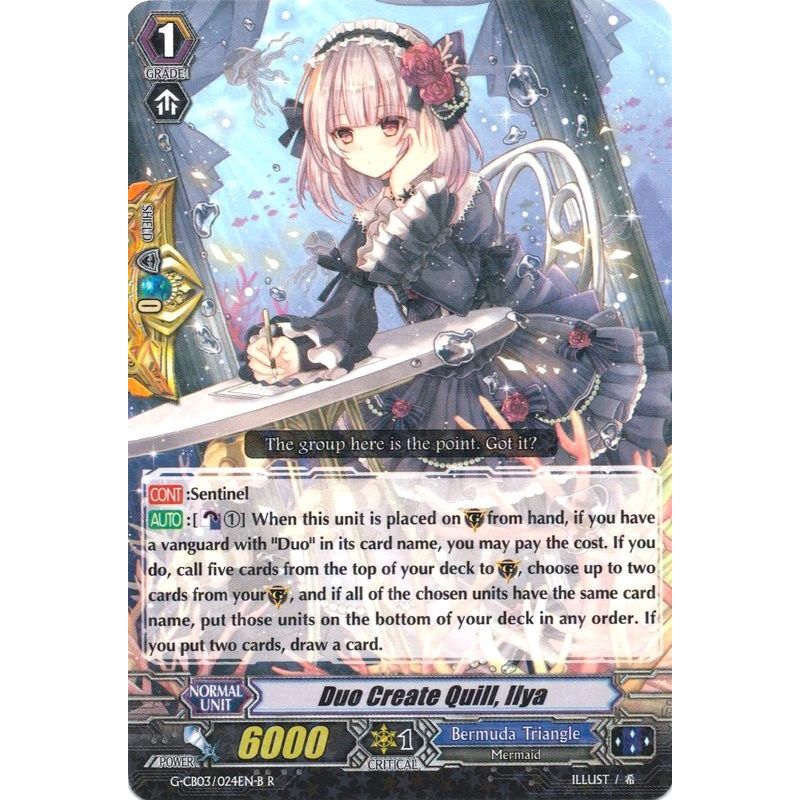 Image for Duo Create Quill, Ilya (Black) (G-CB03/024EN B) (G-CB03) - Cardfight Vanguard