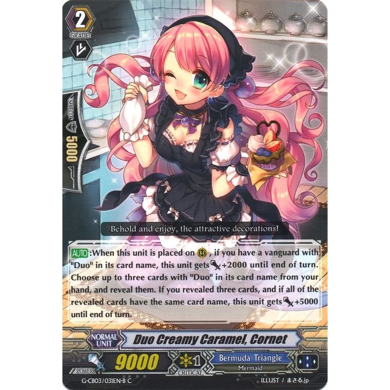 Image for Duo Creamy Caramel, Cornet (Black) (G-CB03/031EN B) (G-CB03) - Cardfight Vanguard