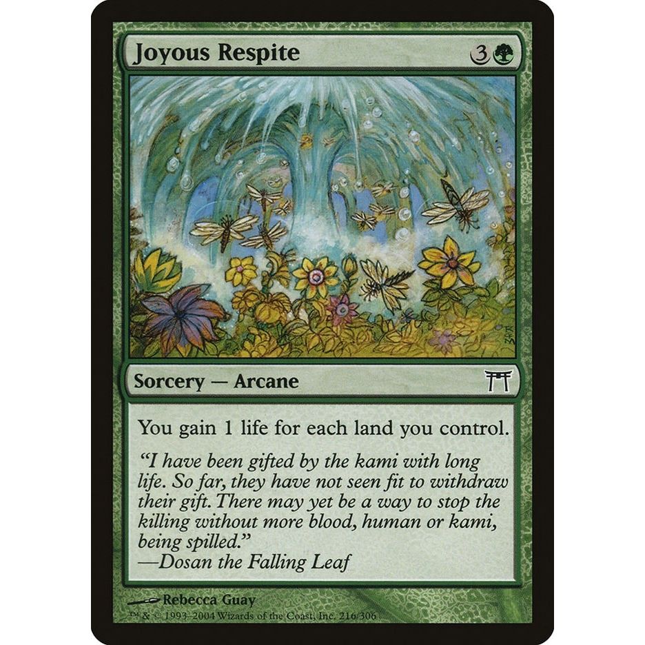 Image for Joyous Respite (216) (CHK) - Magic: The Gathering
