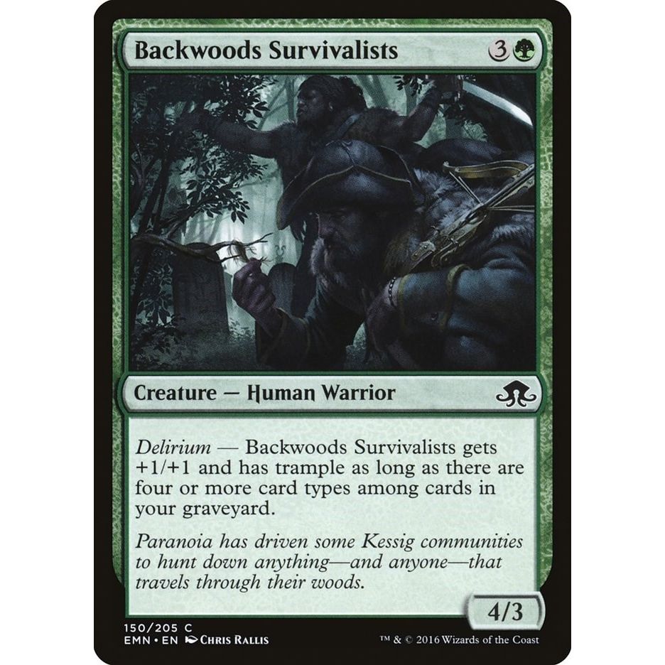 Image for Backwoods Survivalists (150) (EMN) - Magic: The Gathering