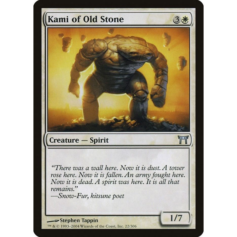 Image for Kami of Old Stone (22) (CHK) - Magic: The Gathering