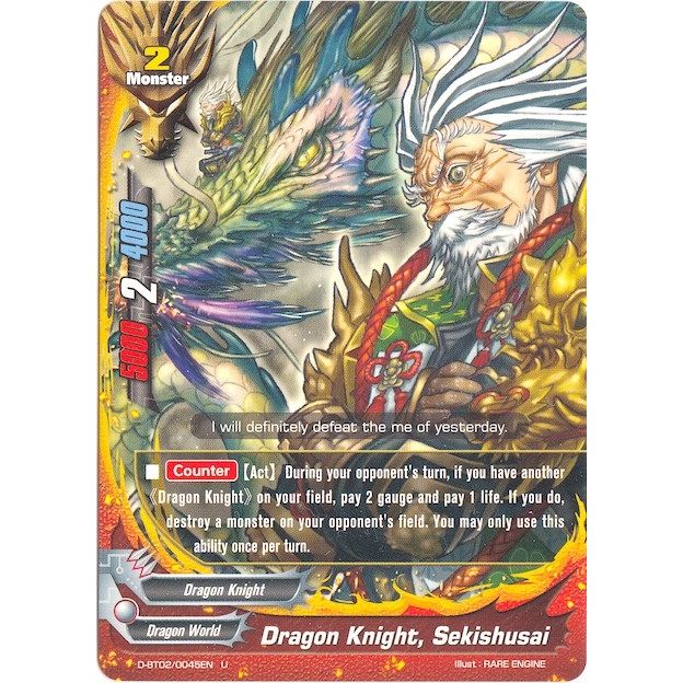 Image for Dragon Knight, Sekishusai (D-BT02/0045EN) (D-BT02) - Future Card BuddyFight