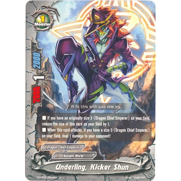 Image for Underling, Kicker Shun (D-BT02/0064EN) (D-BT02) - Future Card BuddyFight