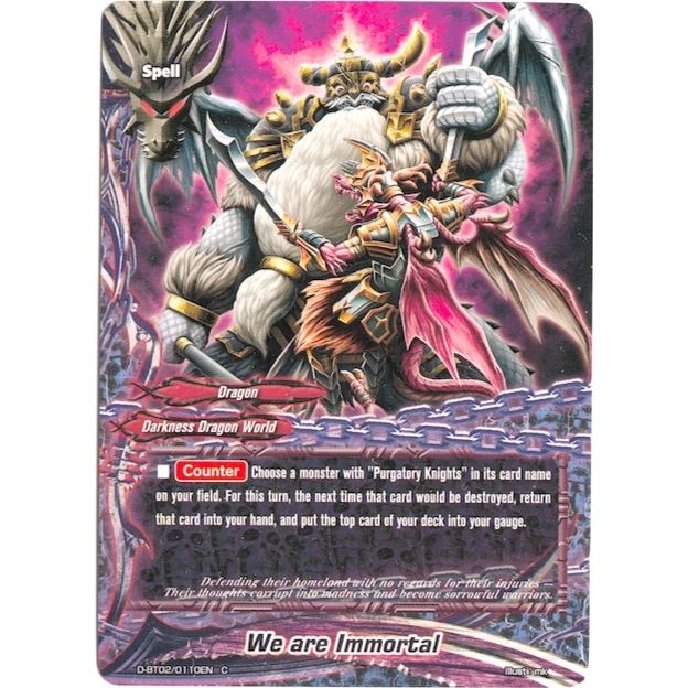 Image for We Are Immortal (D-BT02/0110EN) (D-BT02) - Future Card BuddyFight