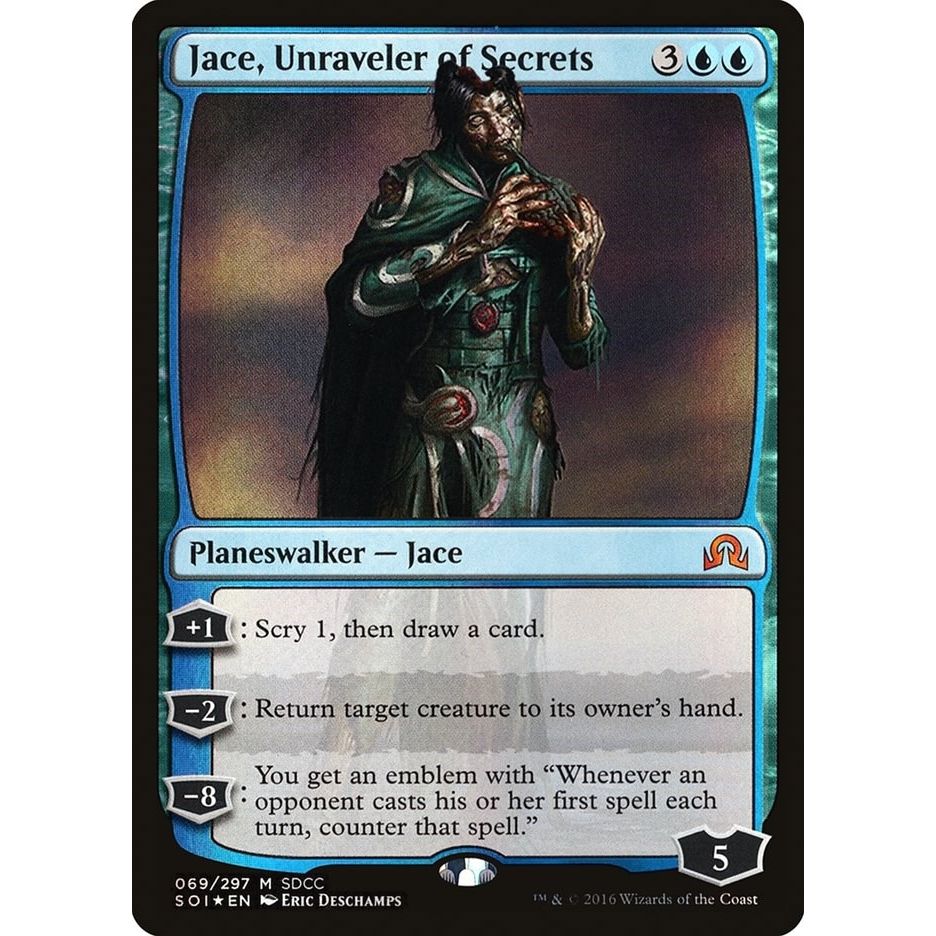 Image for Jace, Unraveler of Secrets (SDCC 2016 Exclusive) (69) (MEDIA) - Magic: The Gathering