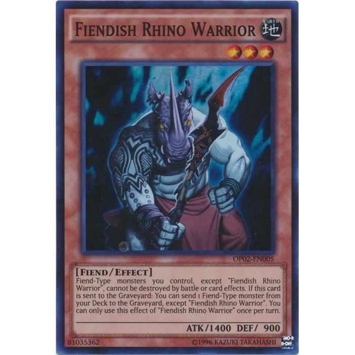 Image for Fiendish Rhino Warrior (OP02-EN005) (OP02) - YuGiOh