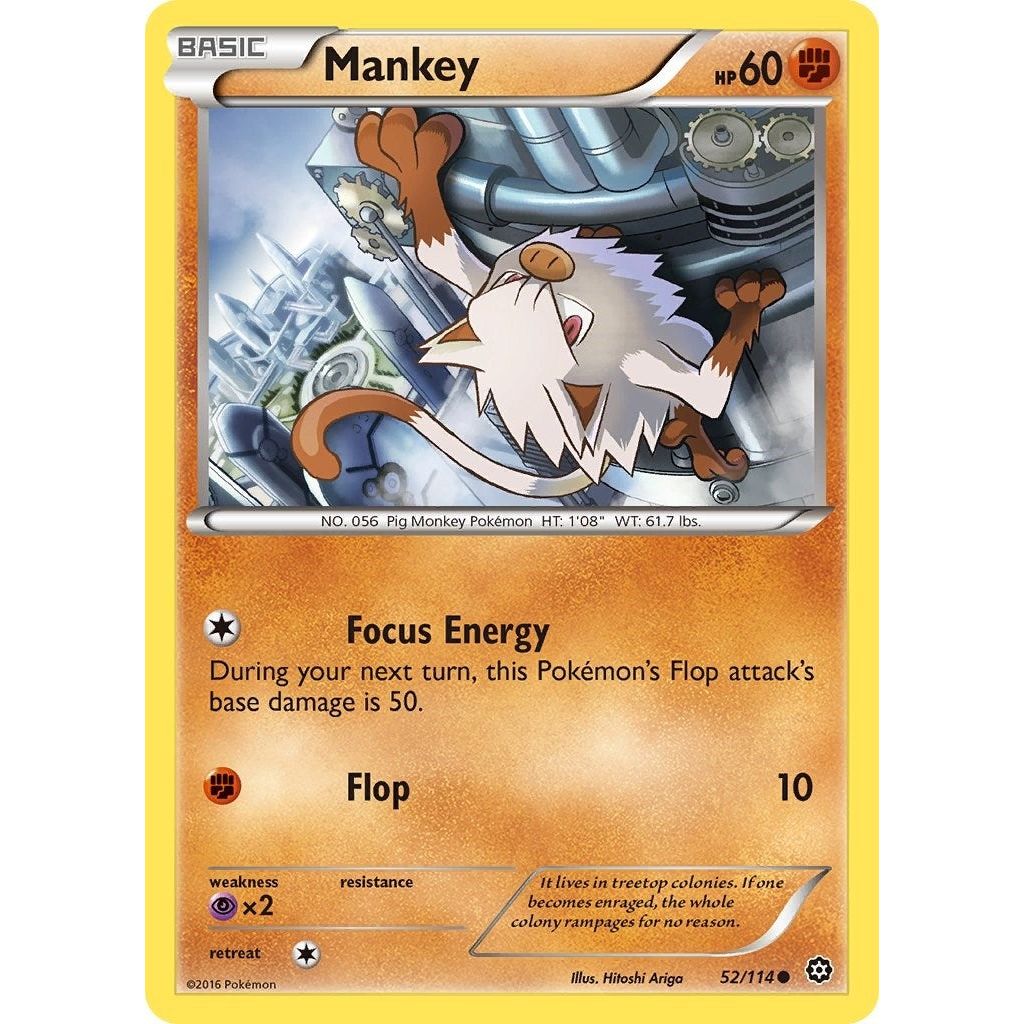 Image for Mankey (52/114) (STS) - Pokemon