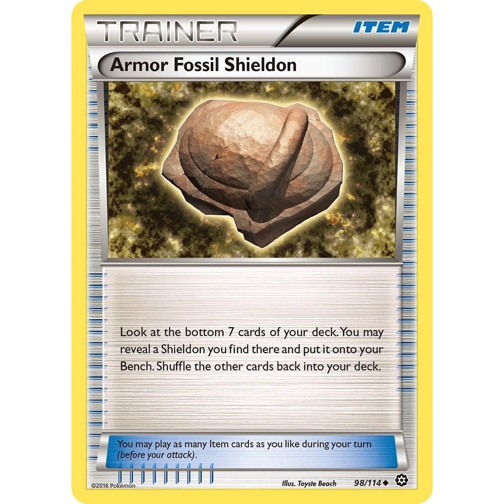 Image for Armor Fossil Shieldon (98/114) (STS) - Pokemon