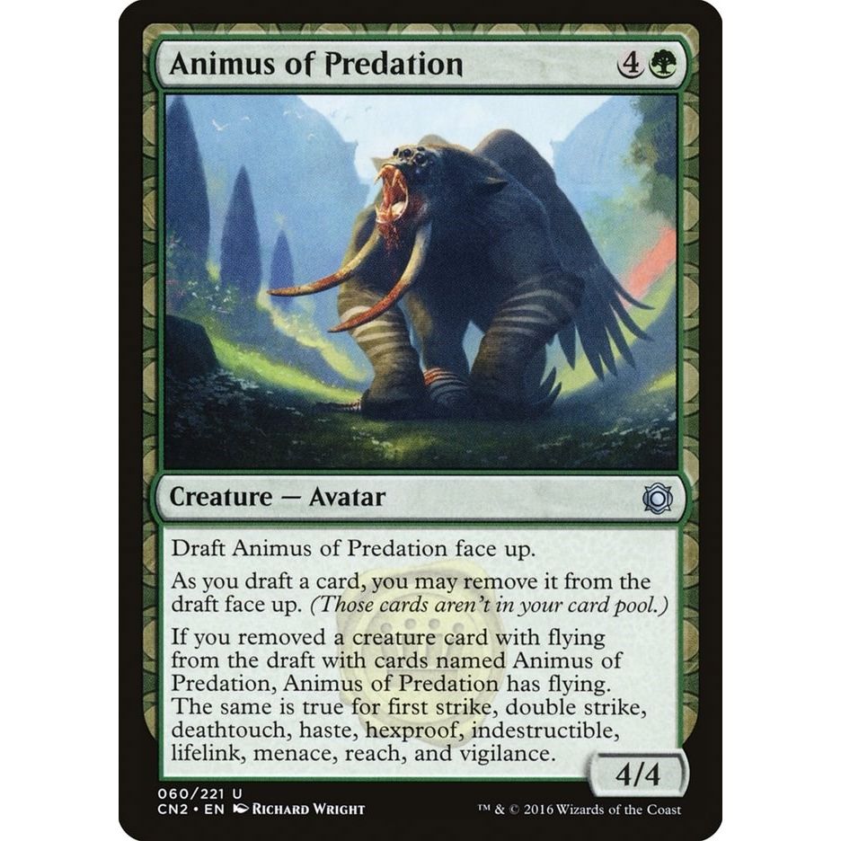Image for Animus of Predation (60) (CN2) - Magic: The Gathering