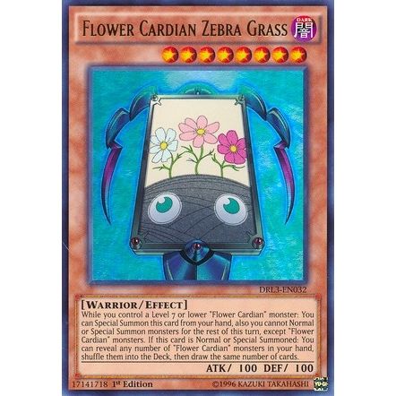 Image for Flower Cardian Zebra Grass (DRL3-EN032) (DRL3) - YuGiOh