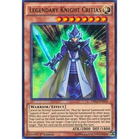 Image for Legendary Knight Critias (DRL3-EN056) (DRL3) - YuGiOh
