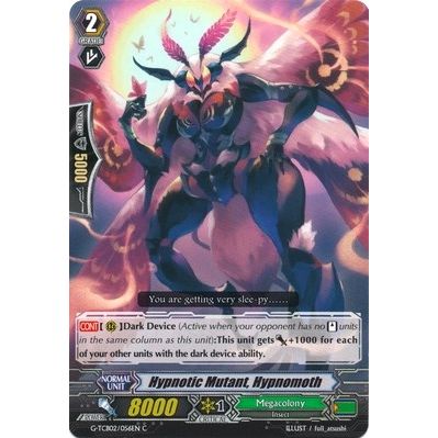 Image for Hypnotic Mutant, Hypnomoth (G-TCB02/056EN) (G-TCB02) - Cardfight Vanguard