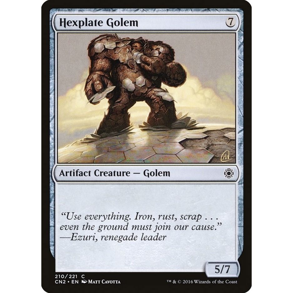 Image for Hexplate Golem (210) (CN2) - Magic: The Gathering